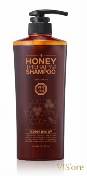 DAENG GI MEO RI Honey Therapy Professional Plus Shampoo regeneruojamasis šampūnas silpniems ir pažeistiems plaukams, 500 ml